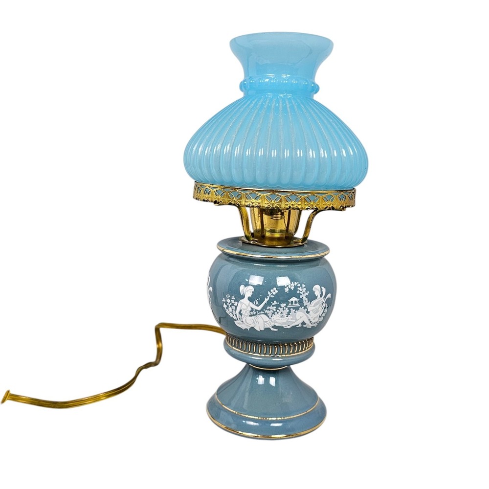 Vintage Murray Feiss Table Lamp‎ 7059 Made in Italy Grecian Couple in Love Scene
